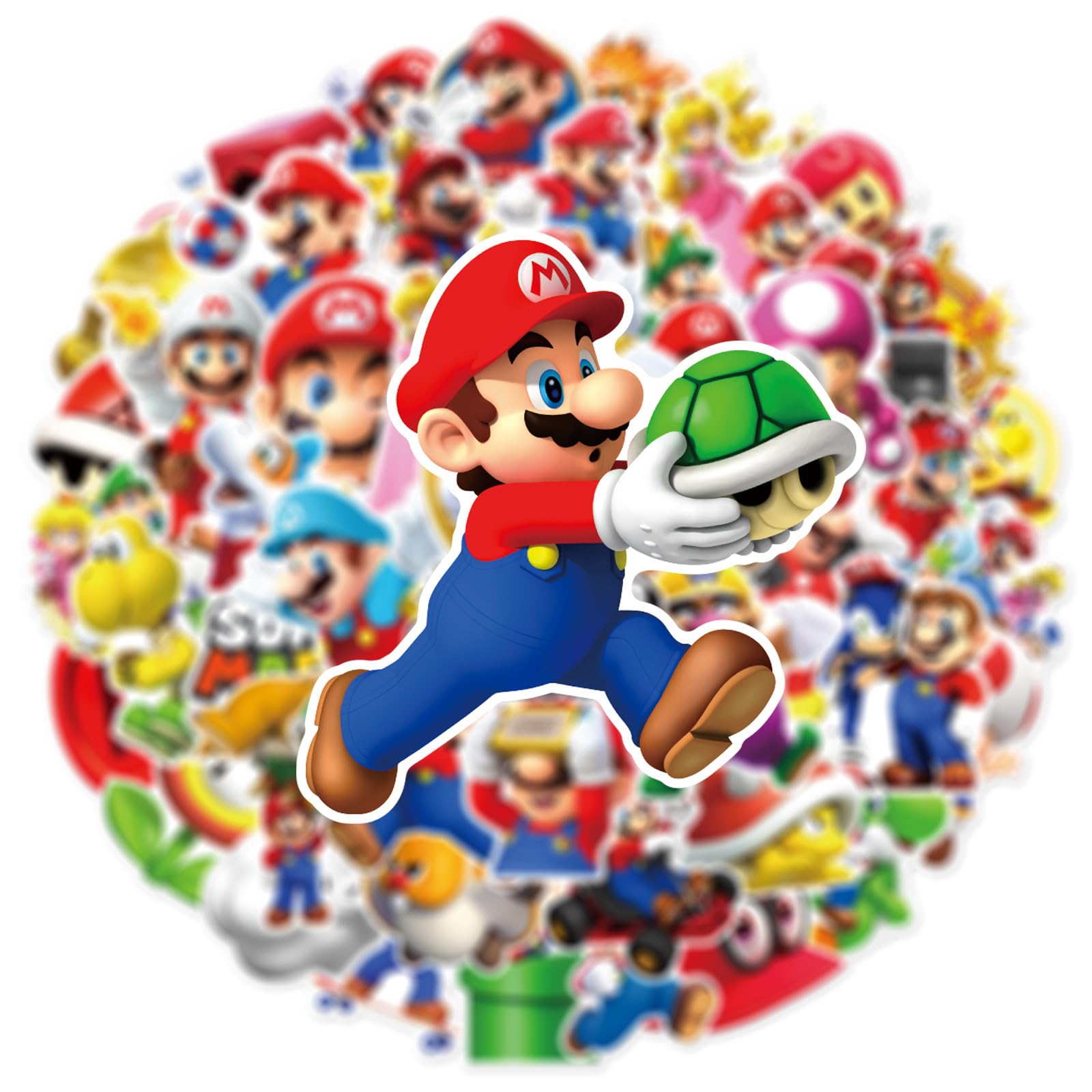 ZUIYIJIANGNAN Mario stickers on a car decal for playful vibes