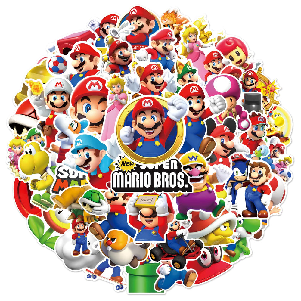 ZUIYIJIANGNAN Mario stickers collection for easy DIY decor on notebooks and bottles