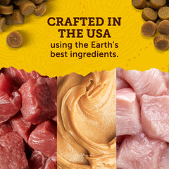 Zuke's beef-first ingredient dog treats highlight real beef flavor.