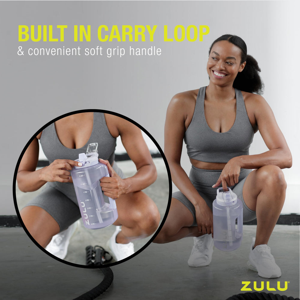 Zulu Goals wide-mouth opening for easy filling and ice addition.