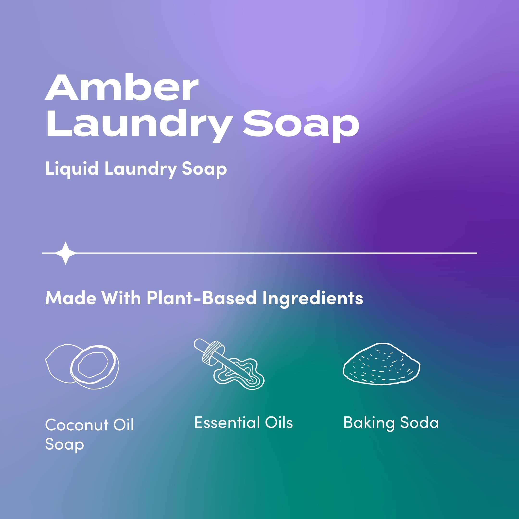 Label detail on Zum soap showing baking soda and coconut oil ingredients