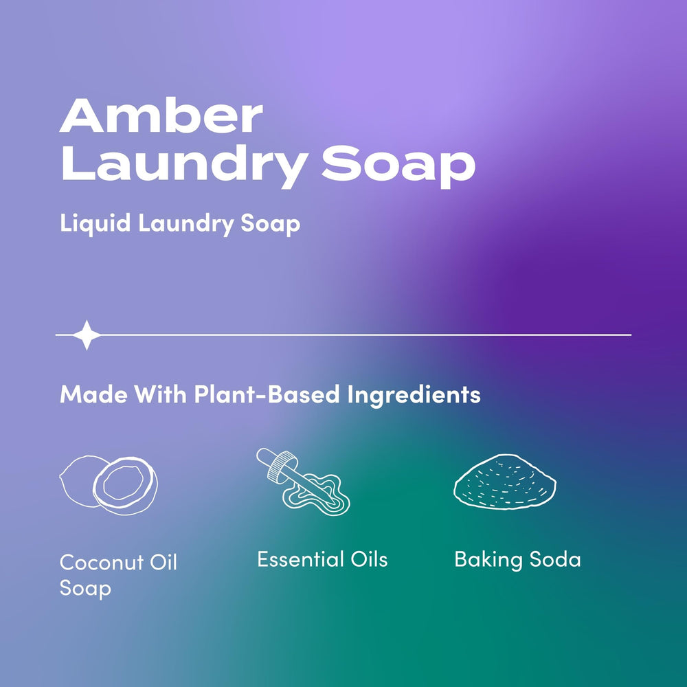 Label detail on Zum soap showing baking soda and coconut oil ingredients