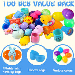 Zunaco plastic Easter eggs filled with multiple toys for kids