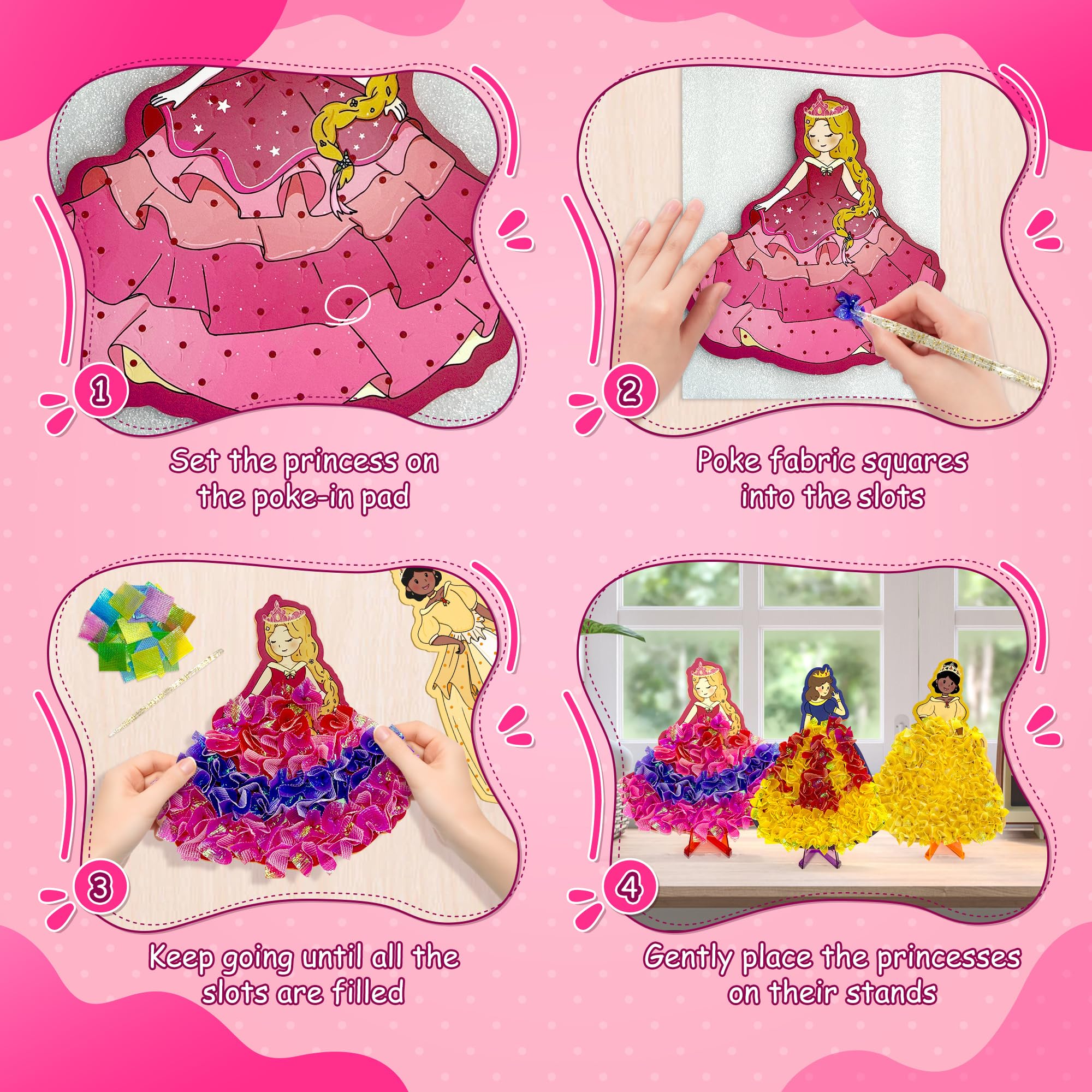 ZUNIRA foam star adds decorative flair to DIY princess crafts.
