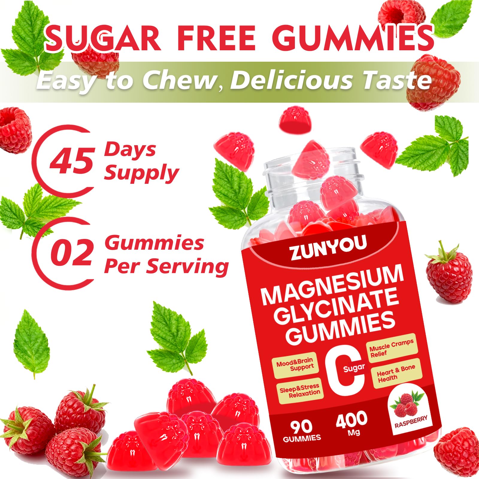 ZUNYOU gummies on nightstand for an easy nightly routine.