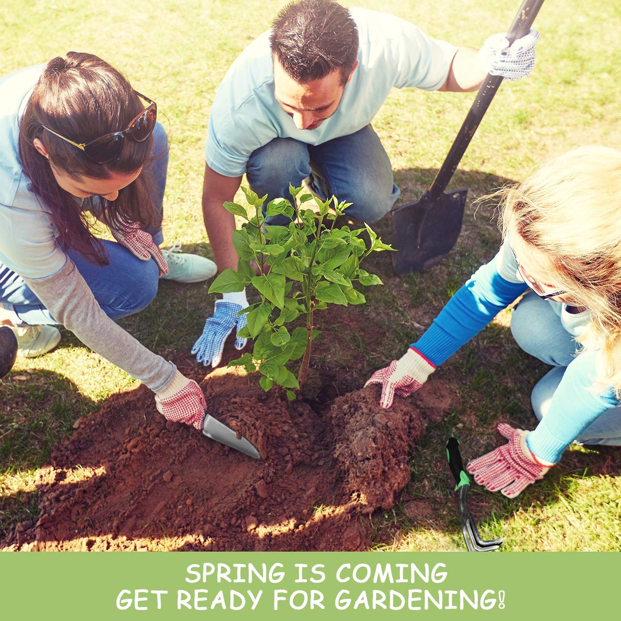 ZUZUAN durable aluminum tools for heavy-duty digging and weeding.