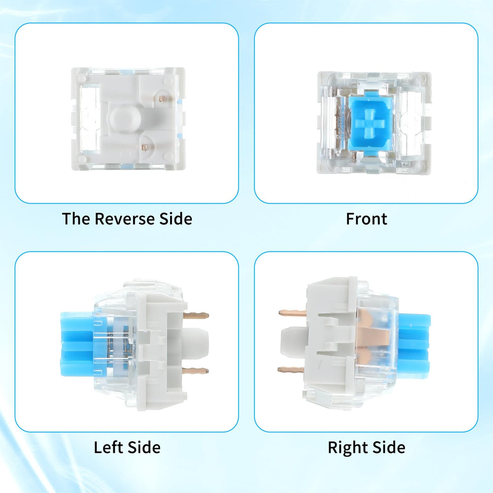 Zyghjort pre-lubricated switches reduce friction for quiet keystrokes.