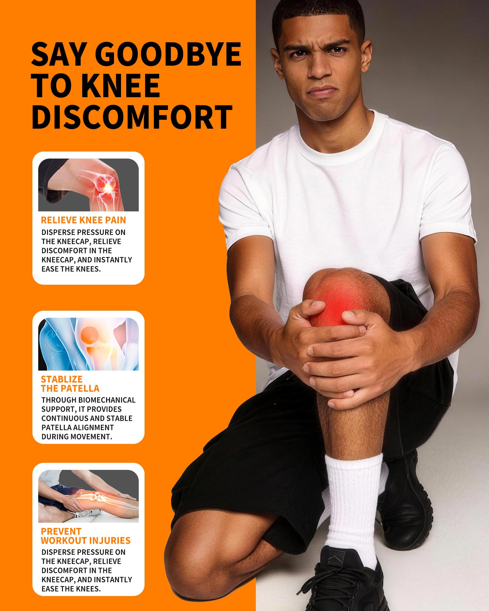 ZYHBLZX breathable knee band demonstrates anti-slip design for a secure fit.