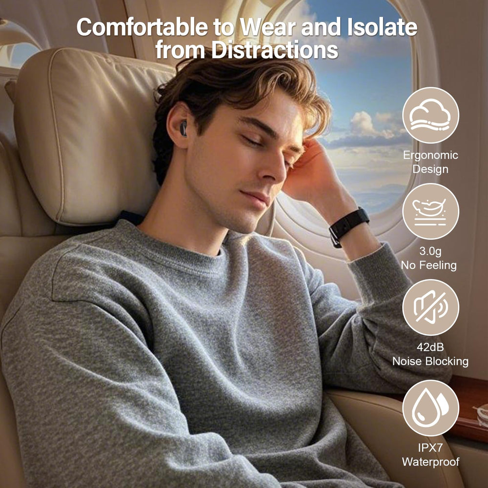 ZYHKON Sleep Earbuds Bluetooth 5.4 ensures stable pairing and clear calls.