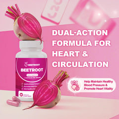 ZyliaVitaX Beet Root Capsules bottle and packaging showing non-GMO allergen-free claim