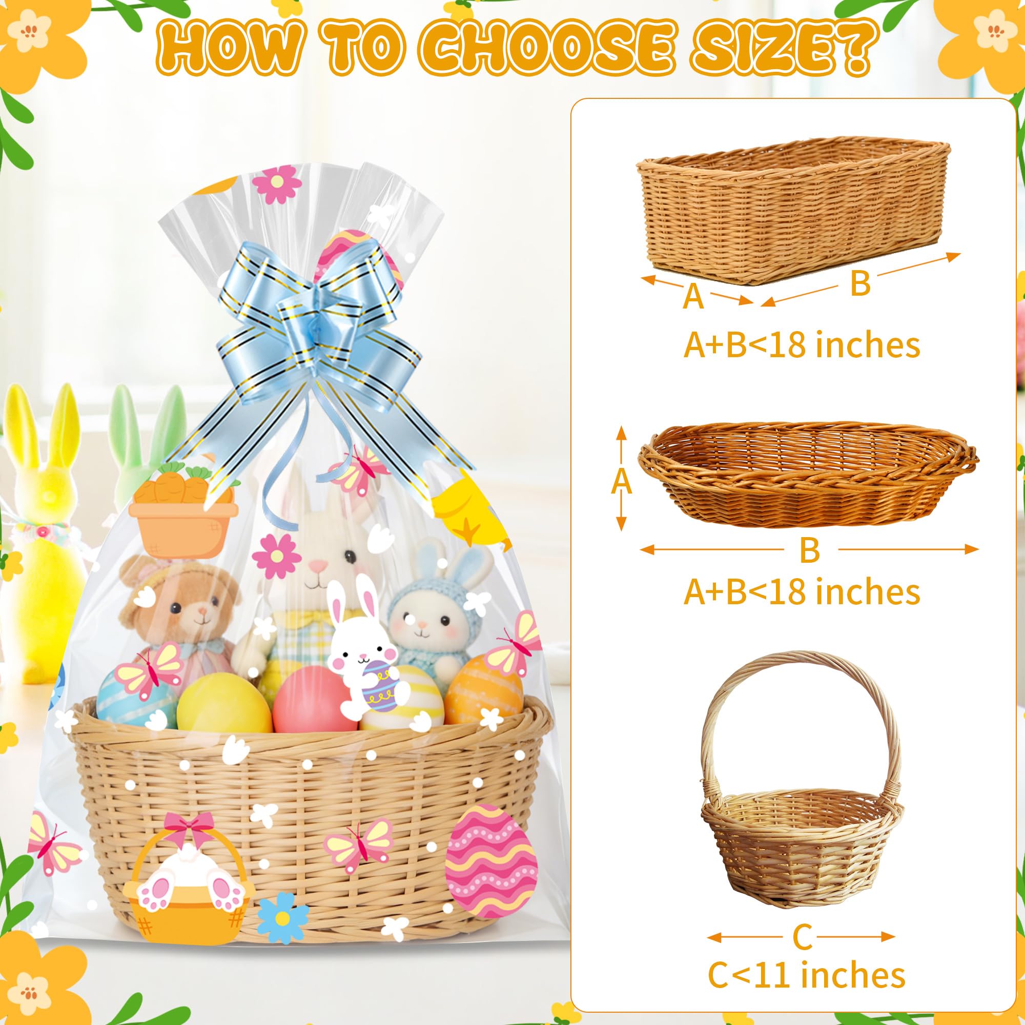 ZYLOP pull bows in five colors for quick, polished baskets.
