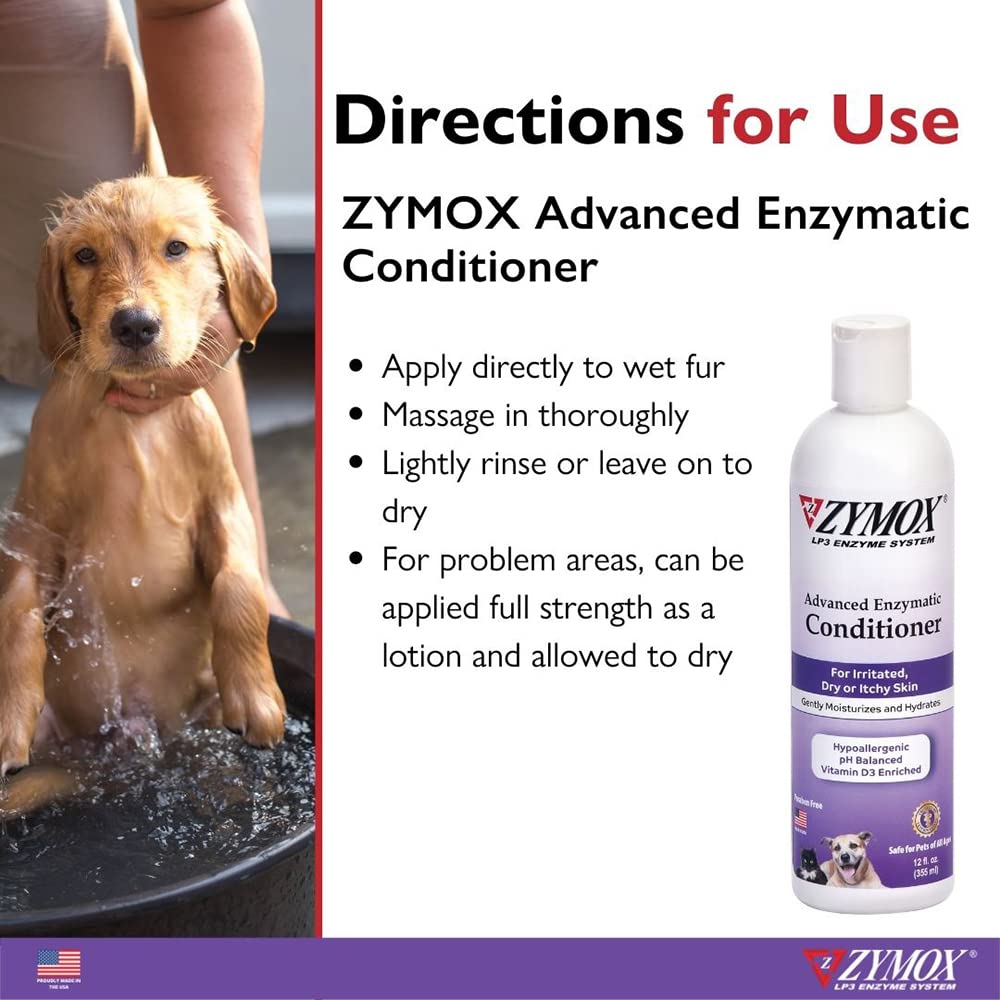 Zymox for pets of all ages promotes skin and coat health.