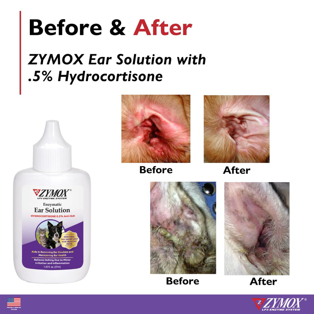 Zymox ear care for cats helps reduce redness and discomfort