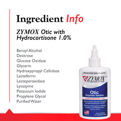 Pouring Zymox Otic into the ear canal for daily use