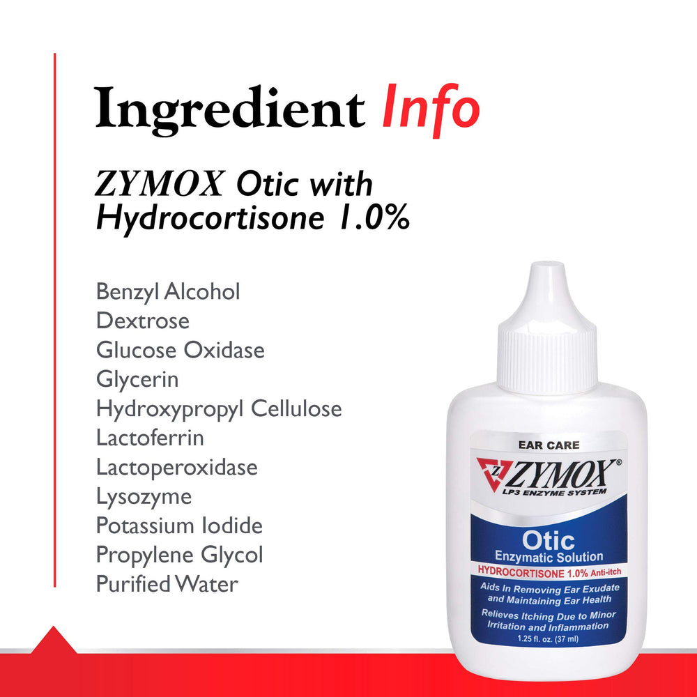 Bottle cap close-up of Zymox Otic showing no pre-cleaning needed