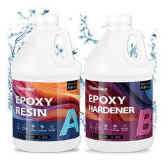 Zynnorix resin epoxy bottle pour demonstrates smooth flow for even coatings.