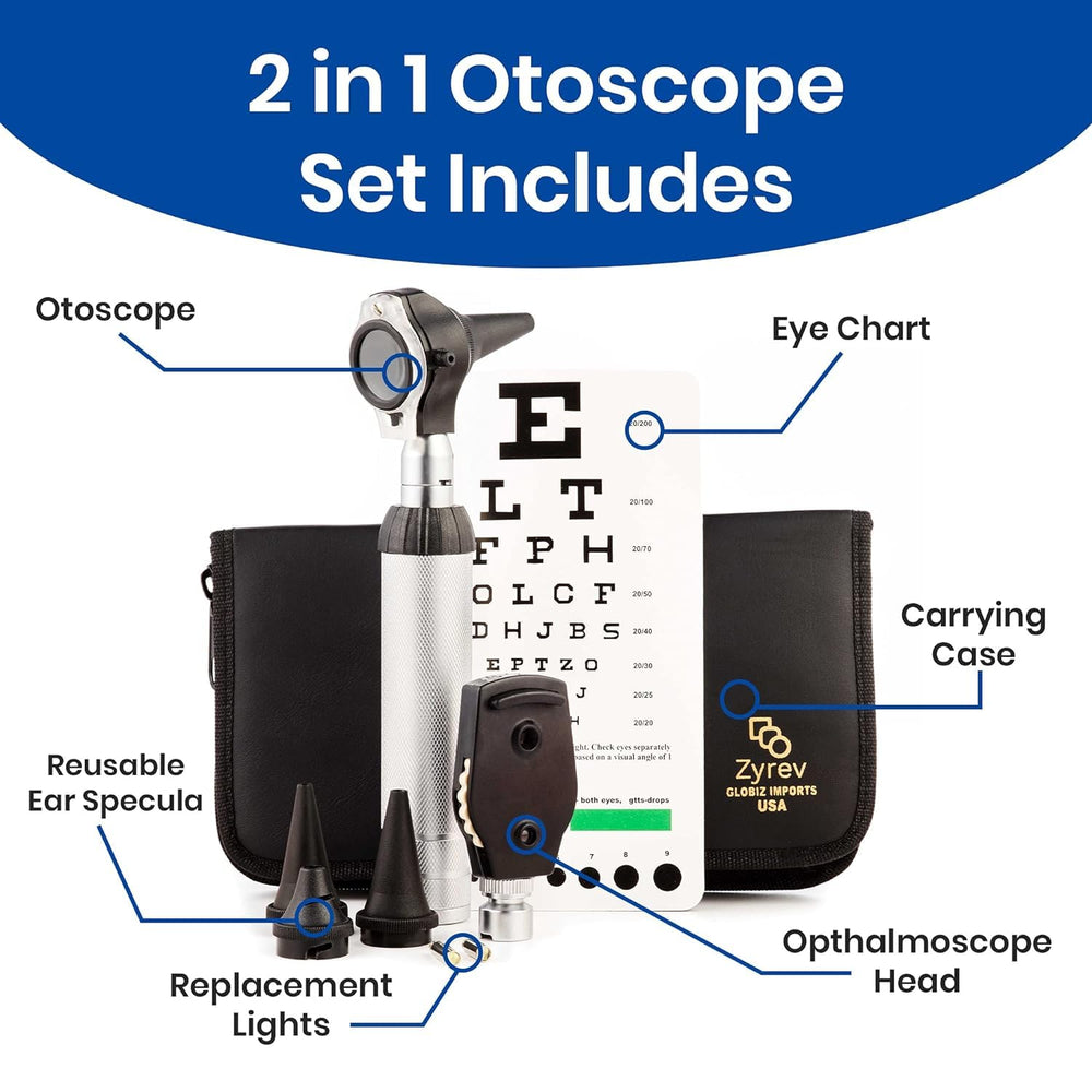 ZYREV otoscope head ready for ear exams in training sessions