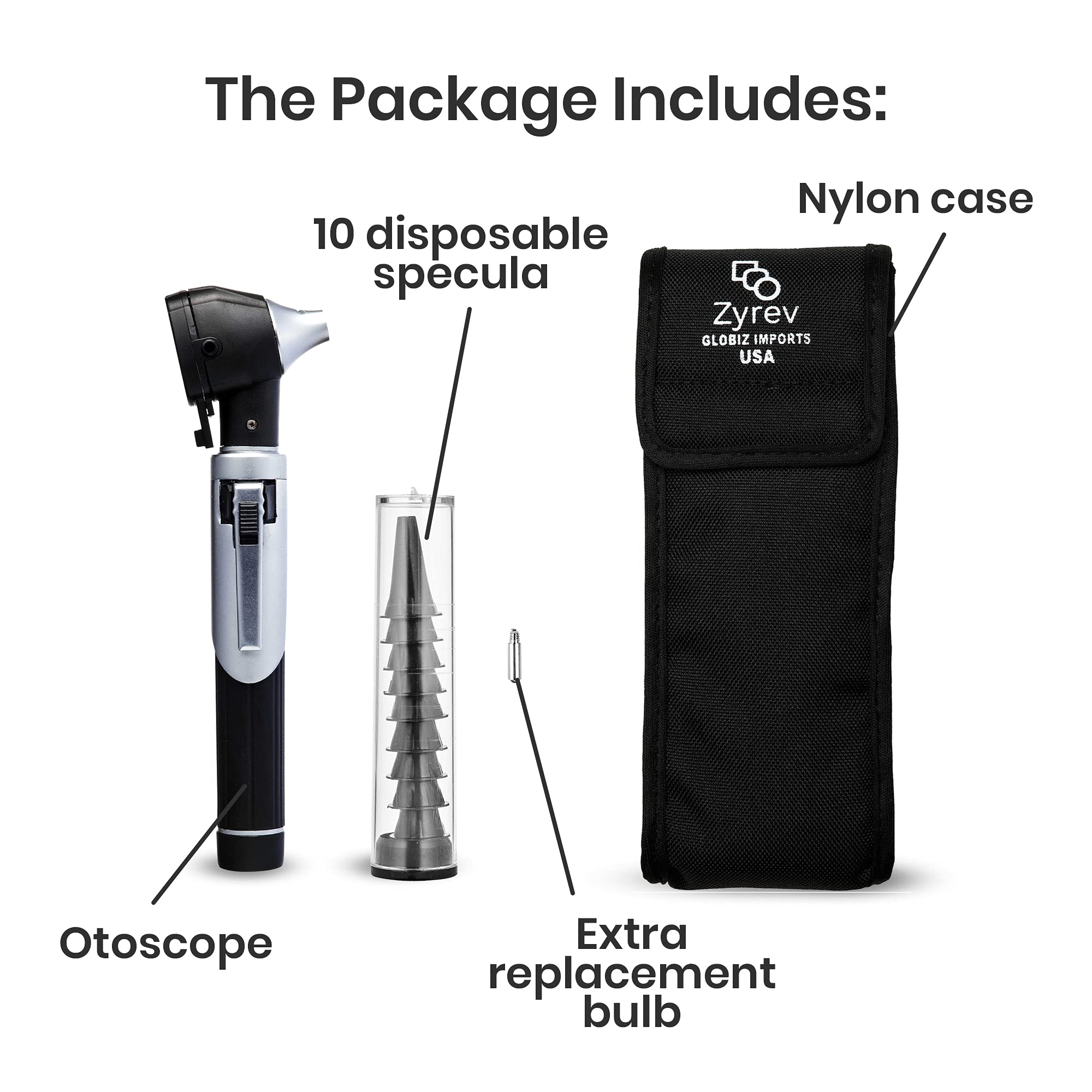 ZYREV ZetaLife Otoscope viewing ear canal view for clear inspection