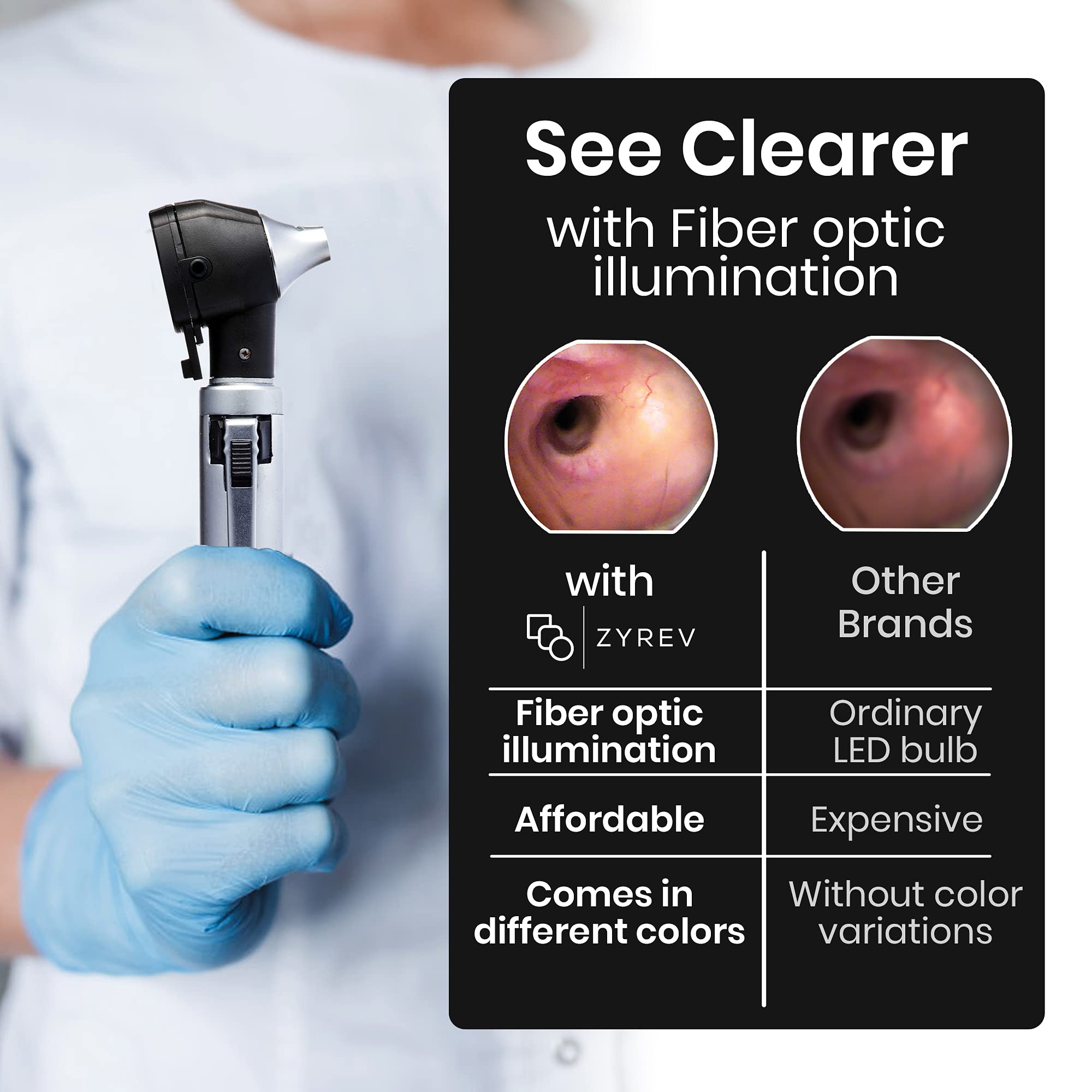 ZYREV ZetaLife Otoscope suitable for students and professionals