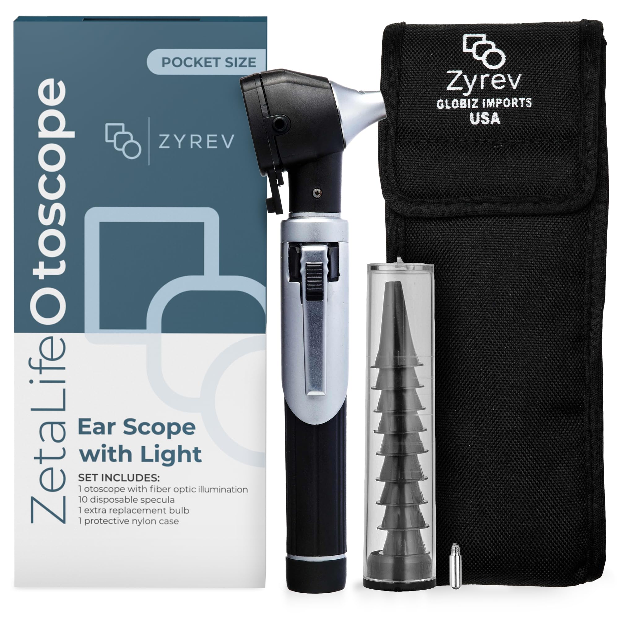 ZYREV ZetaLife Otoscope portable and travel-friendly