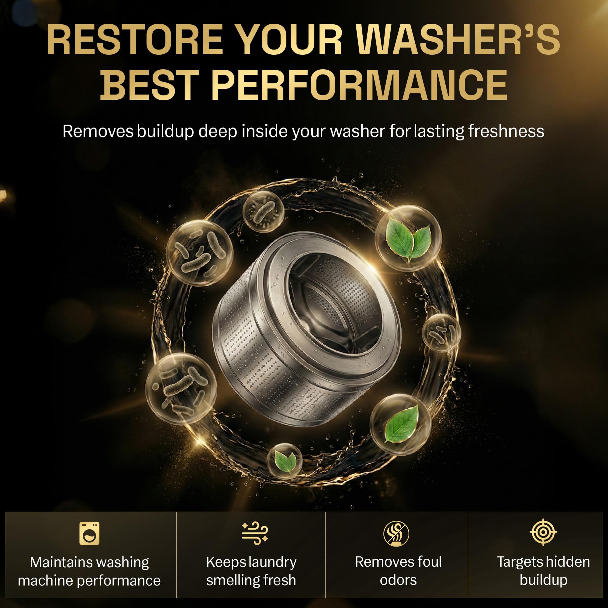 ZYRO PLUS all-machine compatibility for front-load and top-load washers.