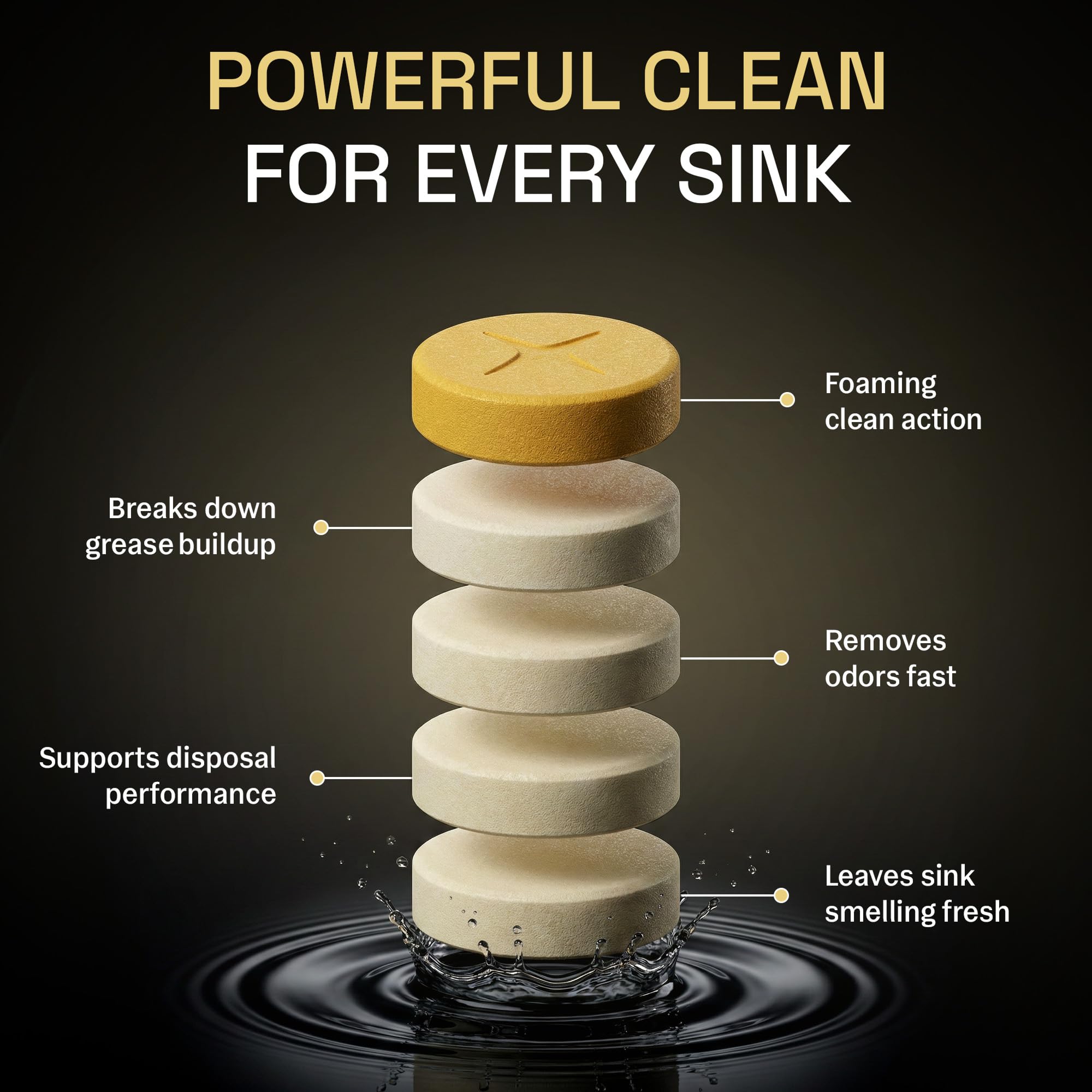 ZYRO PLUS grease-buildup cleaner foams away stubborn residue for smoother disposal.