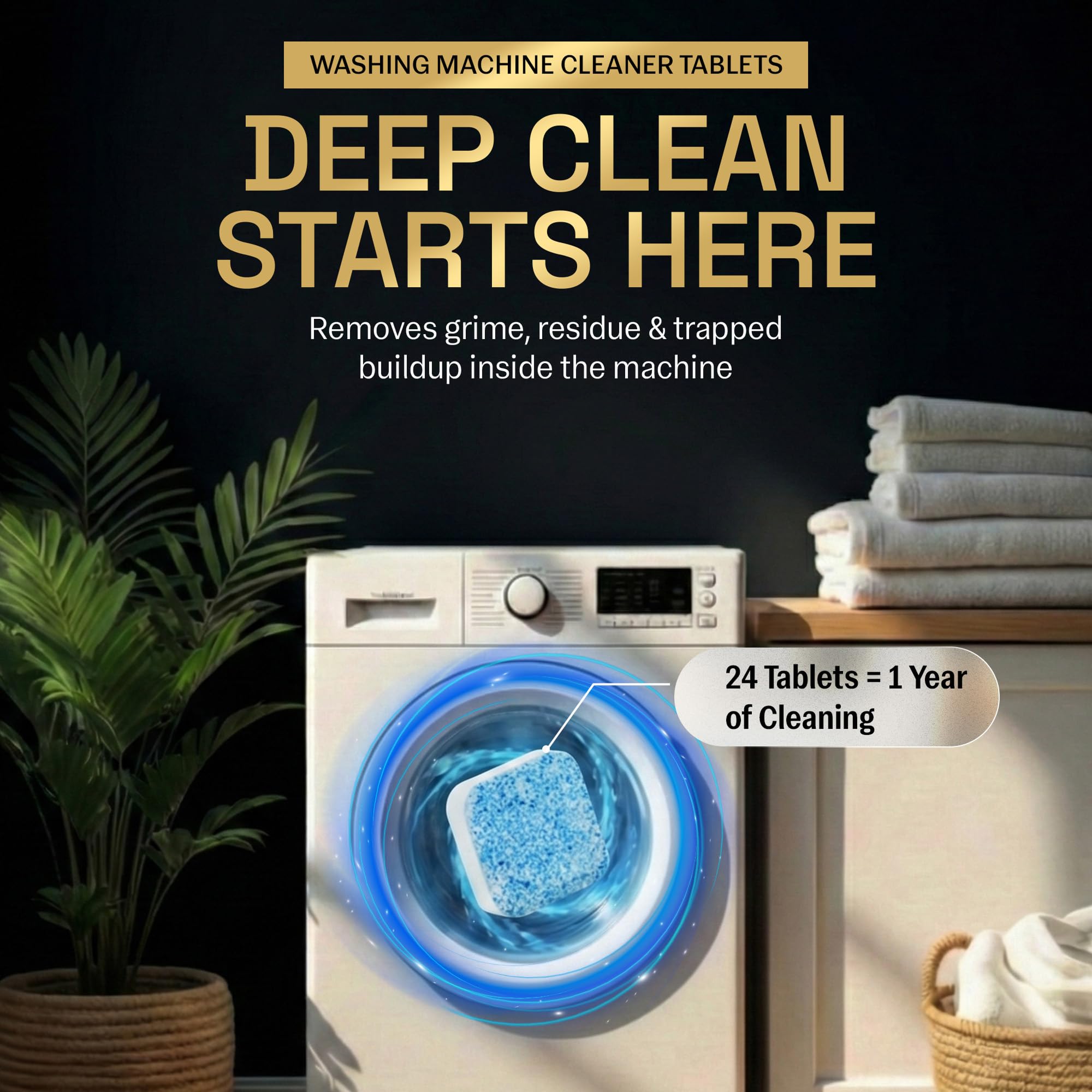ZYRO PLUS odor-neutral defense tablets tackle washer odors.