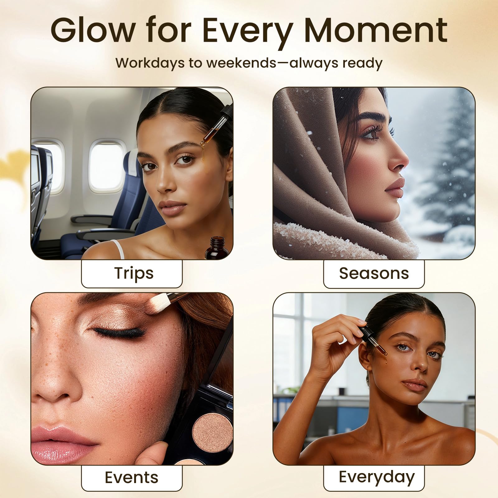 ZZILME self tanning drops finished look on sun-kissed skin