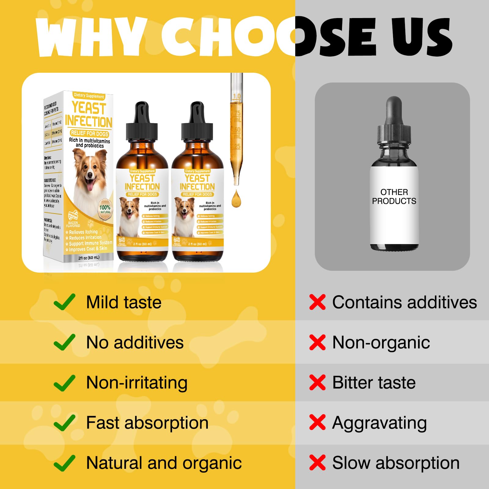 ZZTRMY natural ingredients support overall pet wellbeing with gentle yeast relief.