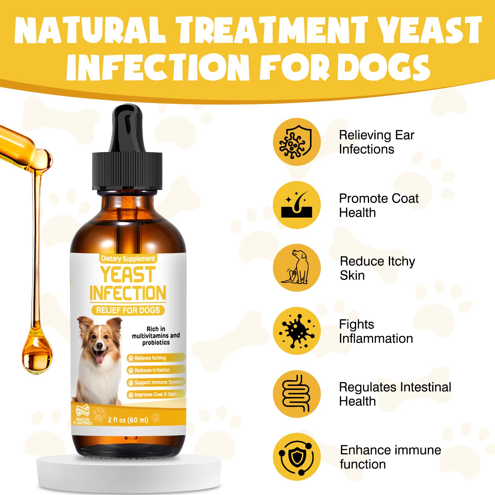 ZZTRMY skin relief drops calm itching and support healthy skin for dogs.