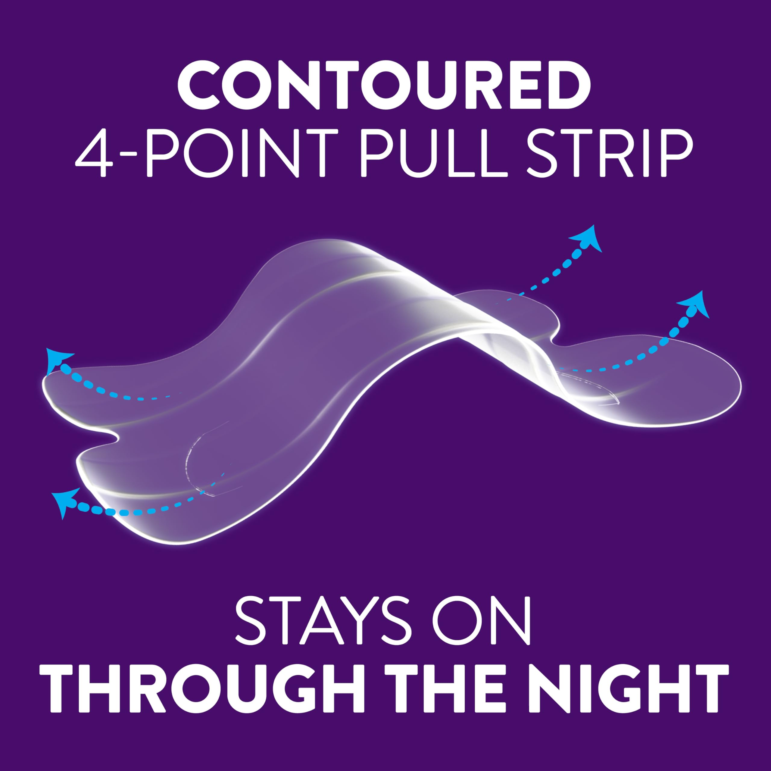 ZzzQuil Sleep Nasal Strips adhered comfortably and stay on through the night